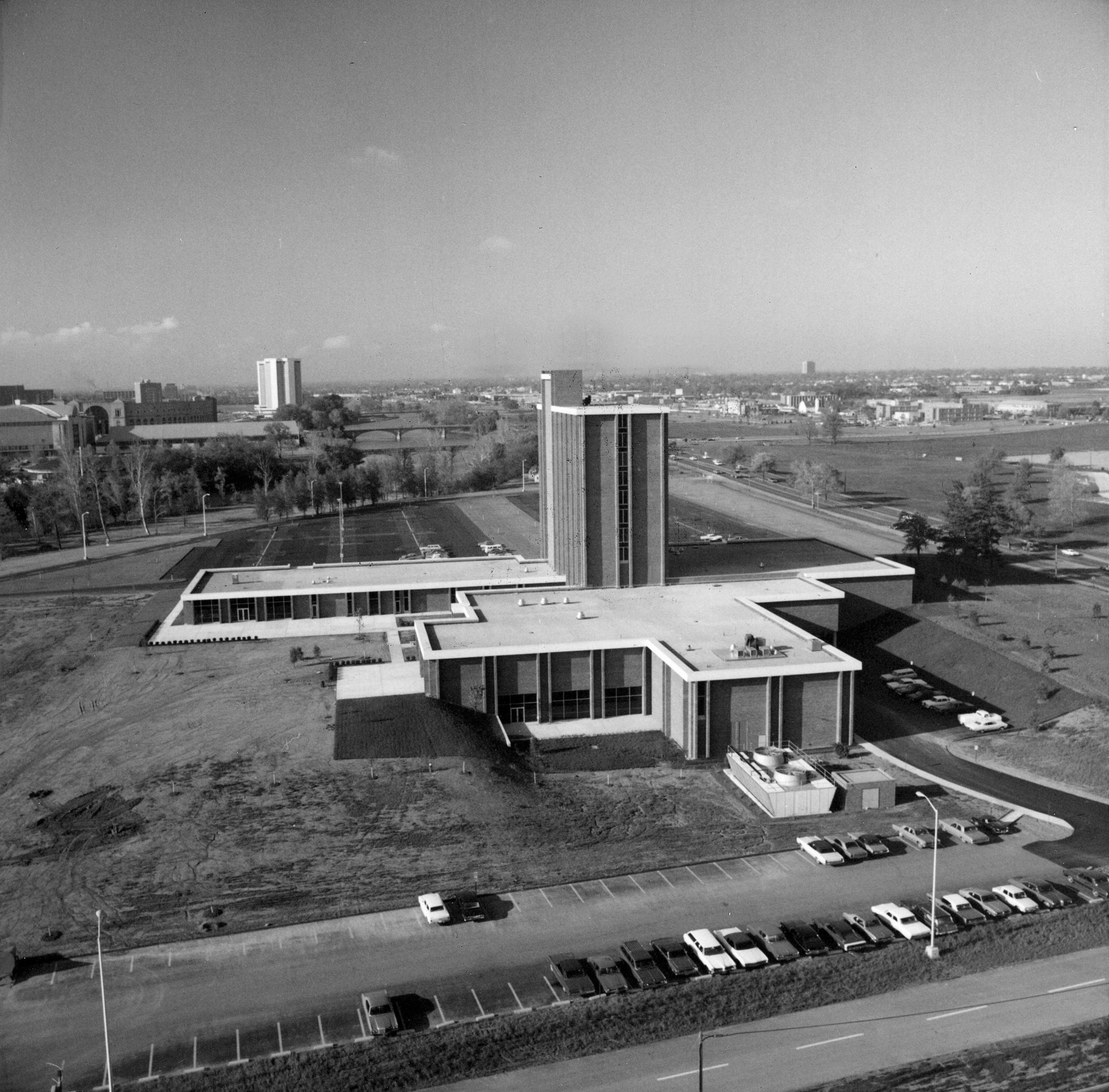 The exterior of the Fawcett Center